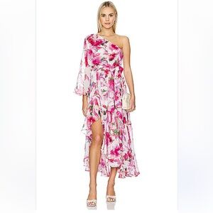MISA Los Angeles Sabrina One-Shoulder Dress NWT